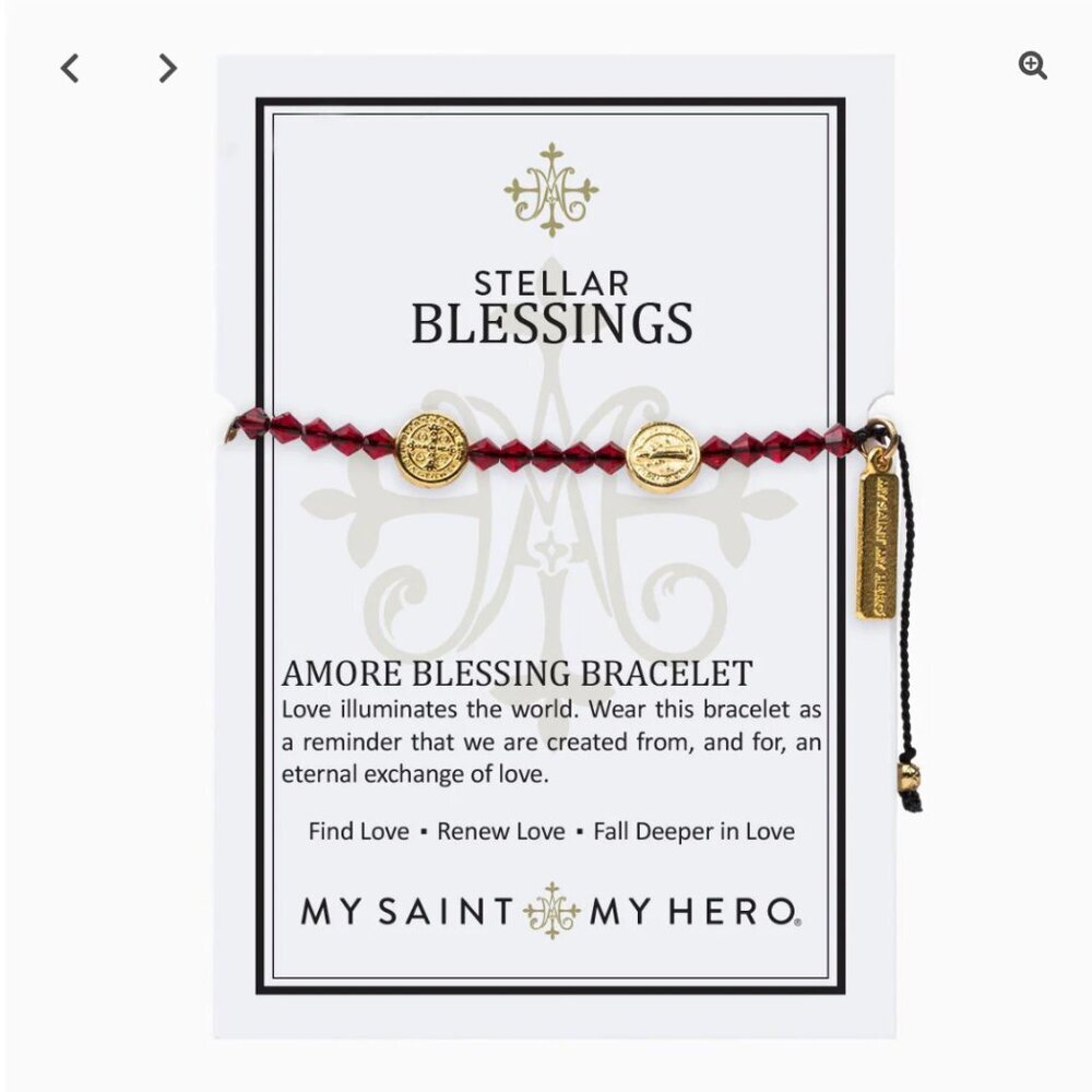 My Saint My Hero Amore Blessings Bracelet NWT